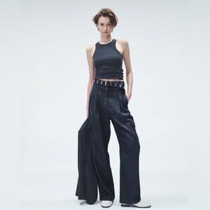 rag & bone Black Wide Leg Jeans